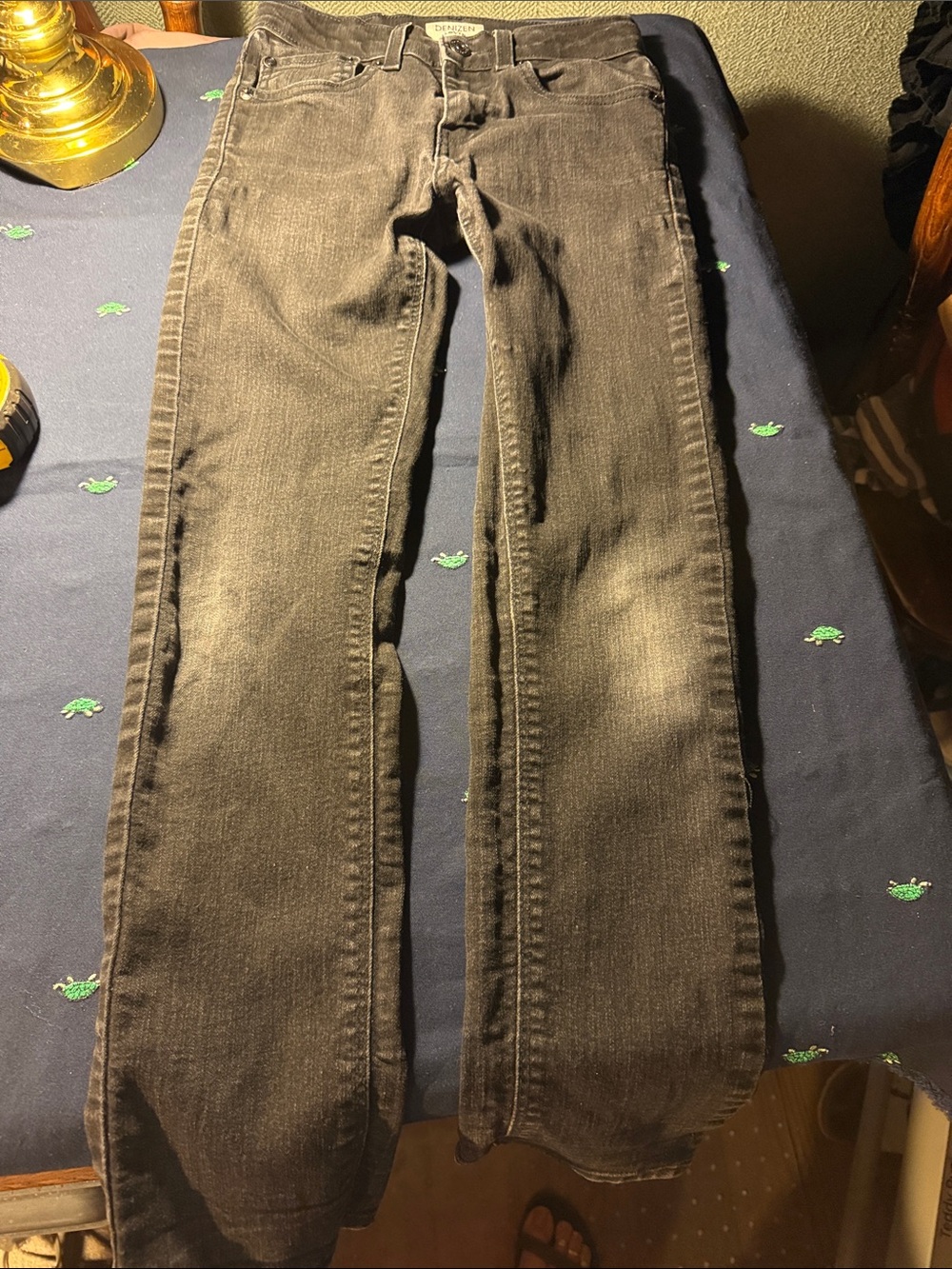 Denizen from Levi's Faded Black Straight-Leg Jeans